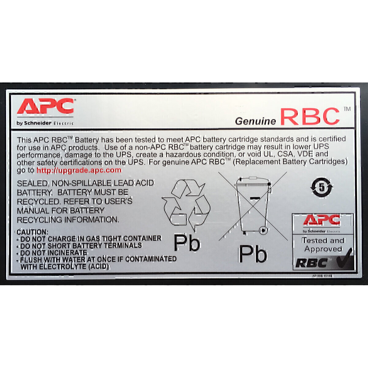 Reemplazo De Bateria Apc Cartucho # 43