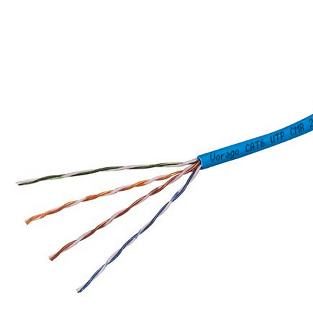 Bobina De Cable Vorago Cab-301 305M Azul Cat6 Cobre-Aluminio