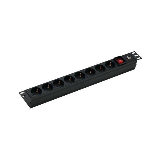 Barra Multicontactos Pdu Dahua Technology De 8X Contactos 15A 1875W Negro Na+C1C11:G21