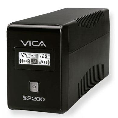 No Break Vica Con Regulador 2.2Kva 1200W 8Cont Lcd 1 Rj11 S2200