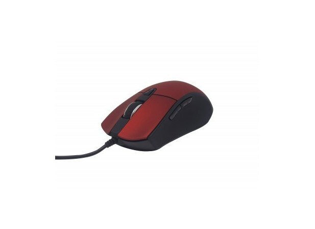 Mouse Naceb Na-0115R Rojo 6 Botones Usb Optico 2400 Dpi