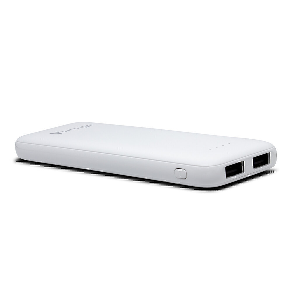 Power Bank Vorago Pb-301 5,000 Mah 2 Puertos 1A/2.1A Blanco Pb-301-Wh