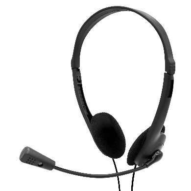 Audifonos Diadema Con Microfono Ajustable Binaural 1.8M 651497 Negro