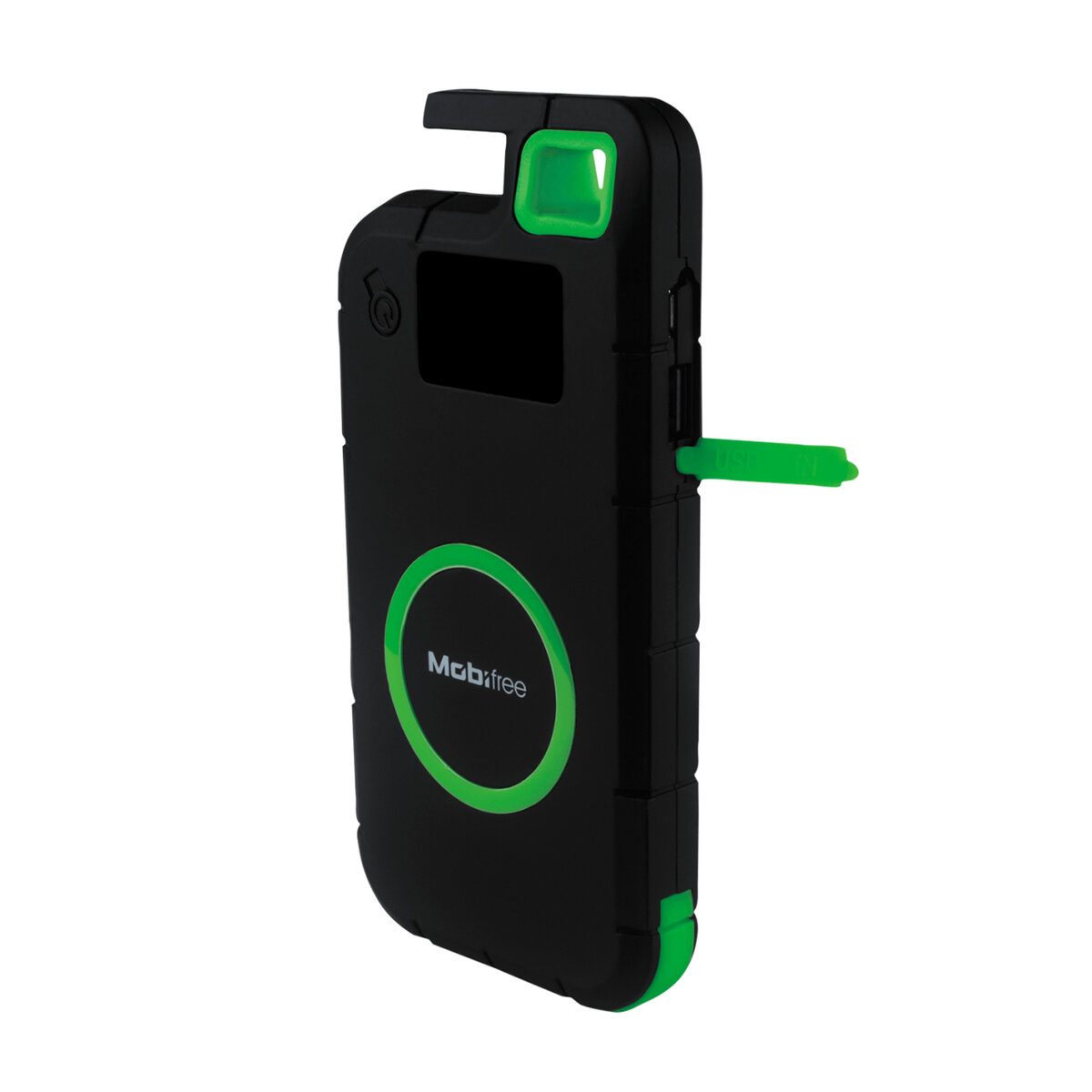 Power Bank Mobifree 8,000 Mah Inalambrico Linterna Negro Mb-923408
