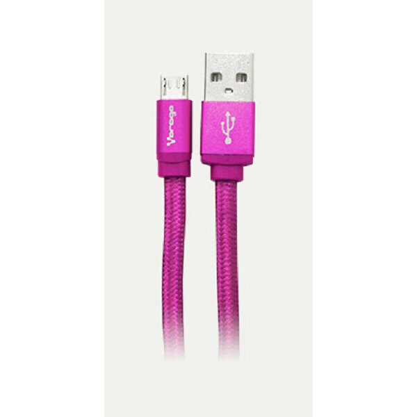 Cable Usb Vorago Cab-113 Rosa Usb 2 A Micro Usb 1.0 Metros Bolsa