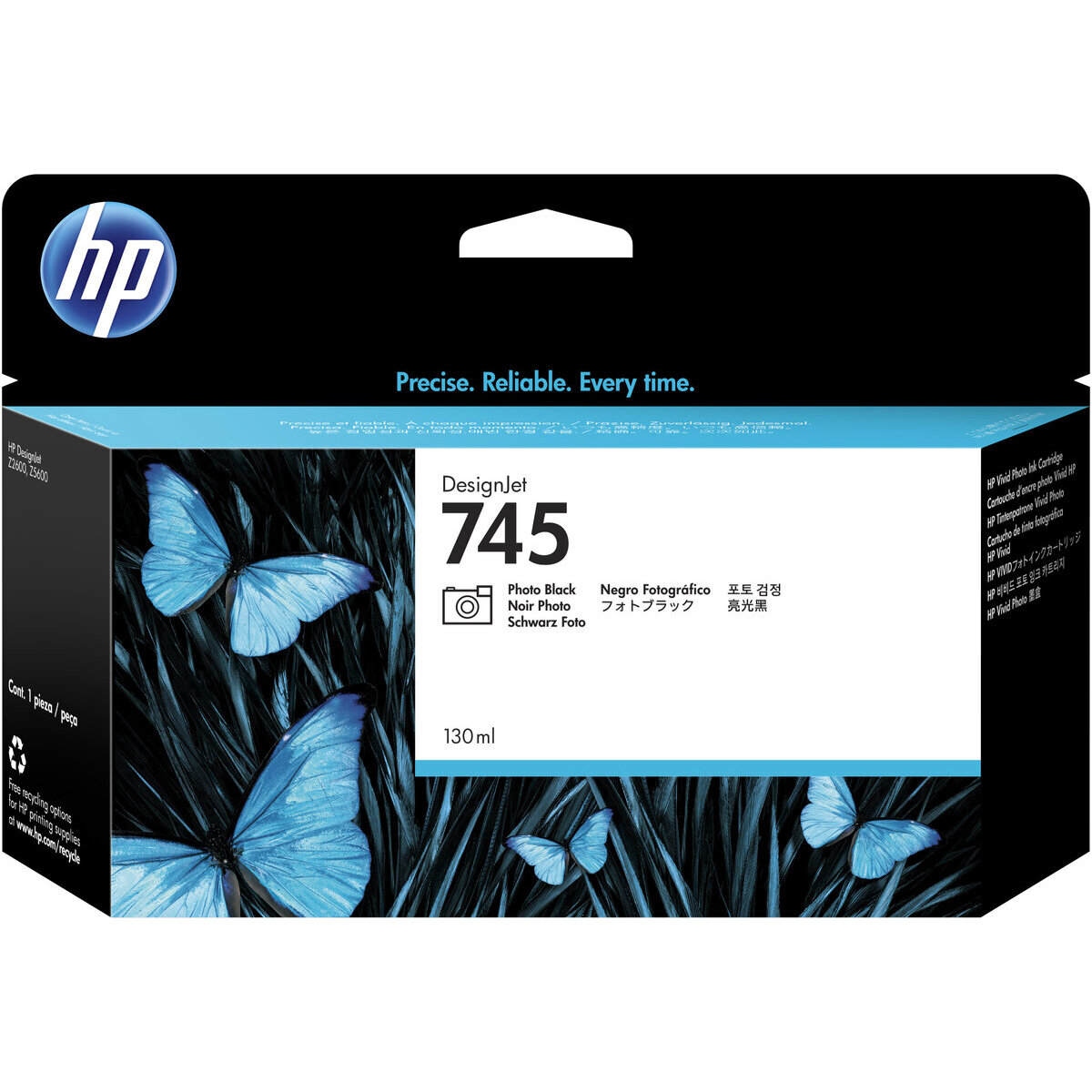 Cartucho Hp 745 Negro Fotografico 130Ml F9J98A