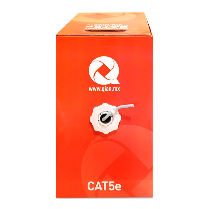 Bobina Cable Utp Cat5E Qian Qgr-Nc05E Gris 305 Mts