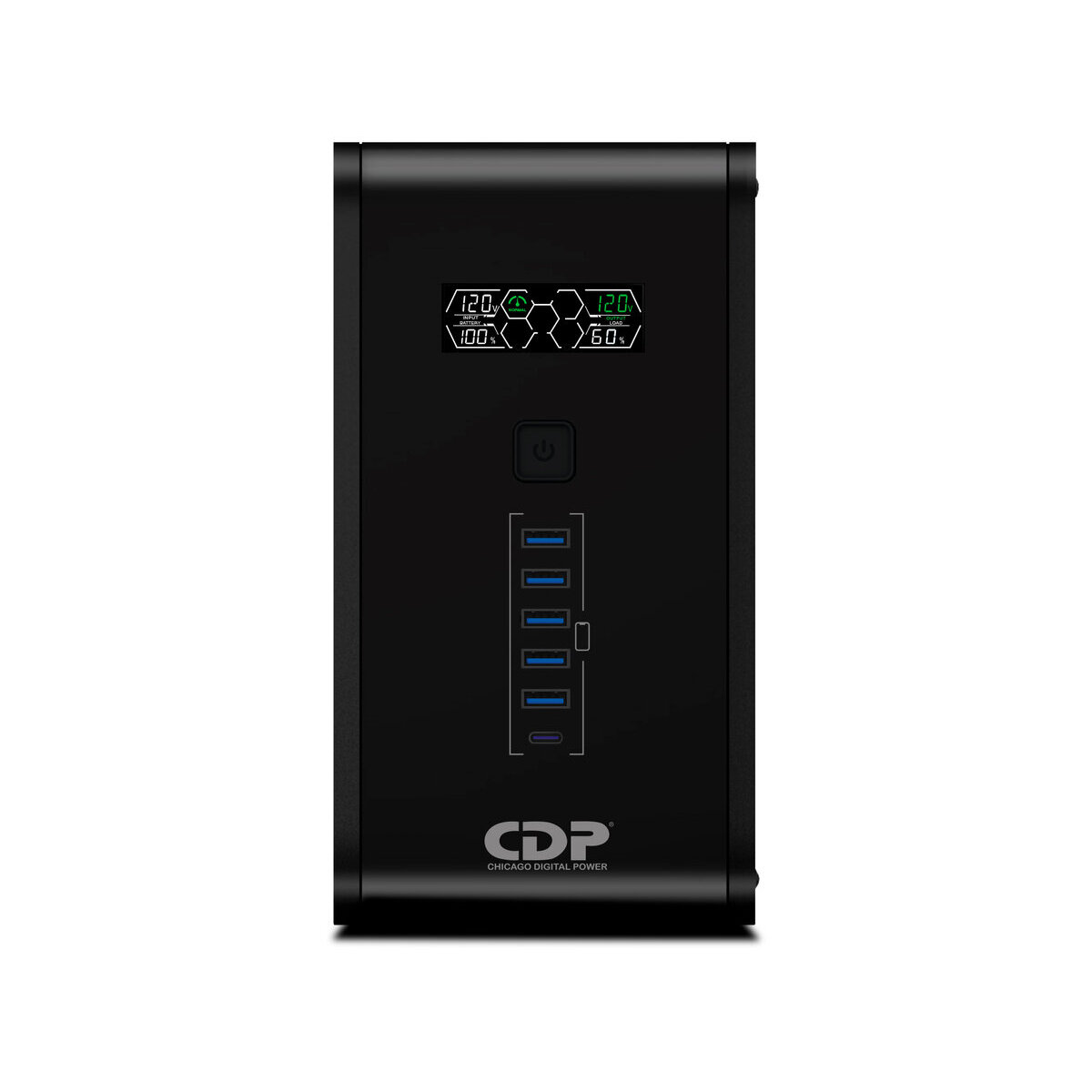 No Break Cdp R-Smart751 750Va/350W 10 Cont Lcd Reg. Bat. Sup.