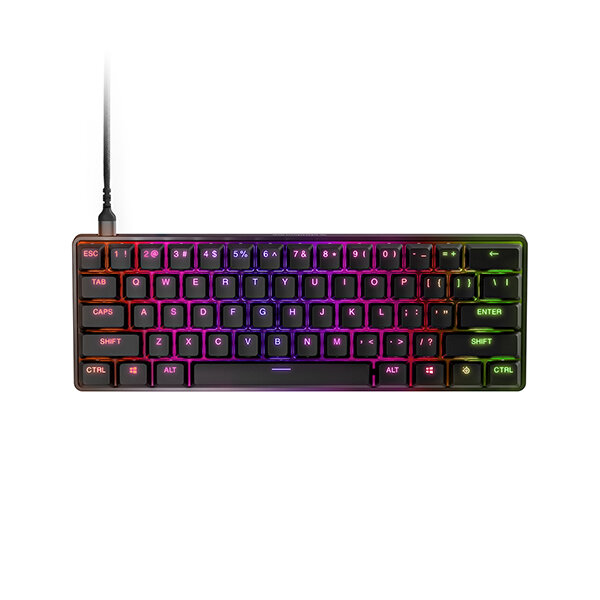 Teclado Optomecánica Steelseries Apex 9 Mini 60% Alámbrico Usb Inglés Negro 64837
