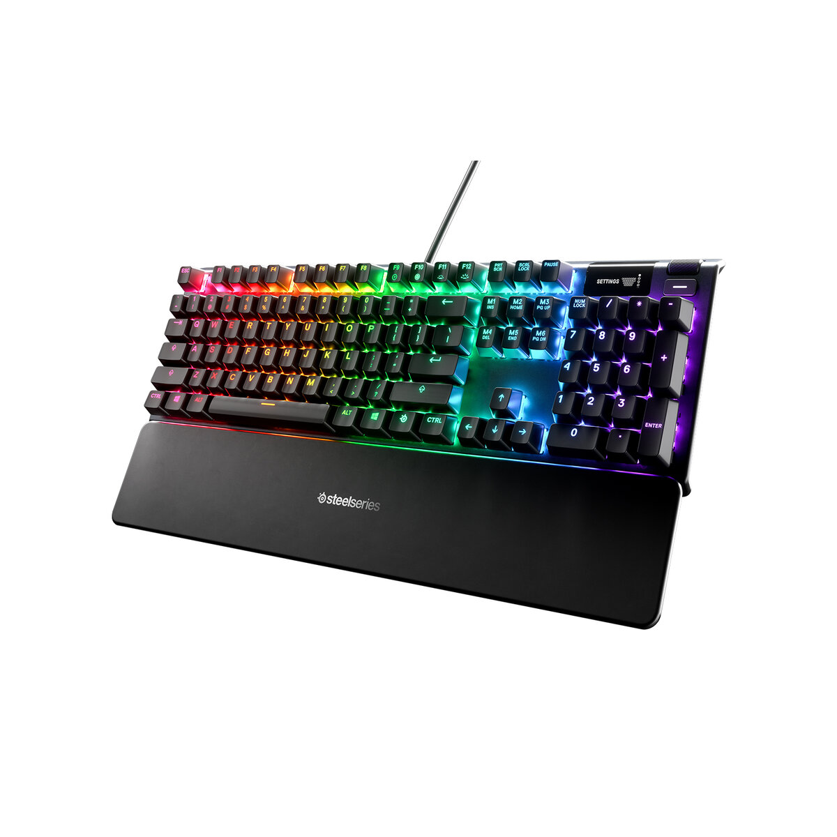 Teclado Mecánico Steelseries Apex 5 Rgb Alámbrico Usb Inglés Negro 64532