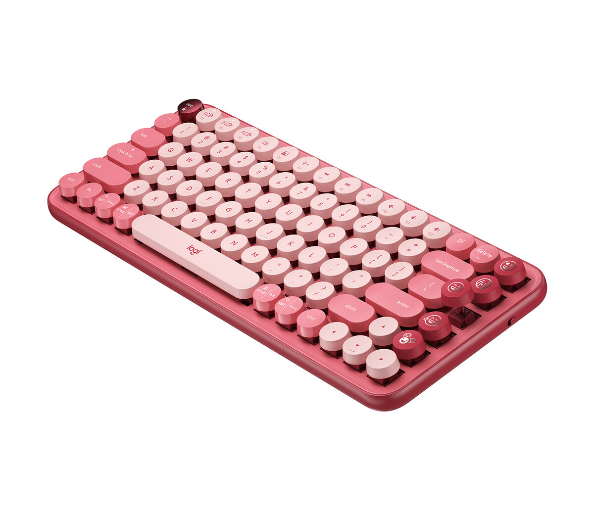 Teclado Inalambrico Logitech Pop Bluetooth Rosa Español 920-010715