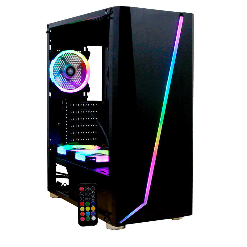 Gabinete Yeyian Yga-68809 Armageddon 2200Lat Cris Temp,3Vent Rgb