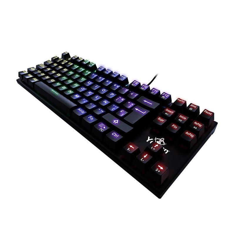 Teclado Mecanico Gaming Yeyian Spark Rgb Antighost Switch Rojo Yat1806
