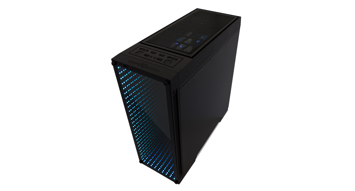 Gabinete Gamer Game Factor Csg601 Infinity Rgb Atx Sin Fuente