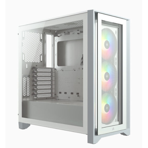 Gabinete Corsair Icue 4000X Rgb White Tg Atx Cc-9011205-Ww