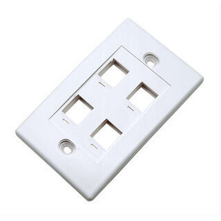 Tapa (Faceplate) 4 Perforaciones Montaje Al Ras Blanco (163316)