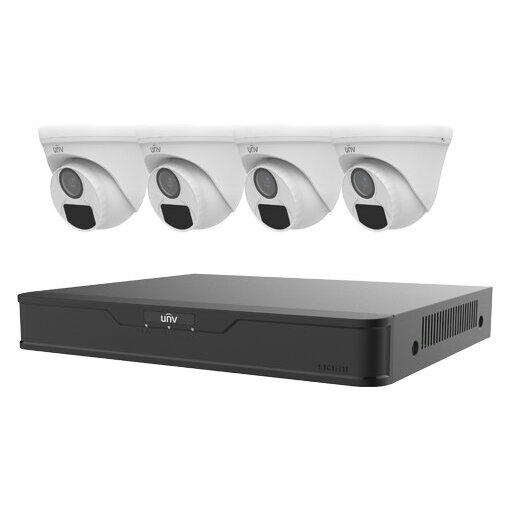 Kit De Videovigilancia Uniarch Xvr 4 Canales Hasta 6Tb + 4 Cámaras Ip Domo Xvr301-04F/4*Uac-T112-F28
