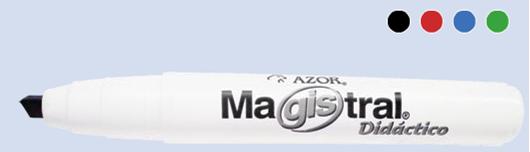 Marcador Magistral Didactico Pizarron Blanco Colores Borr+Limp C/8 Pz