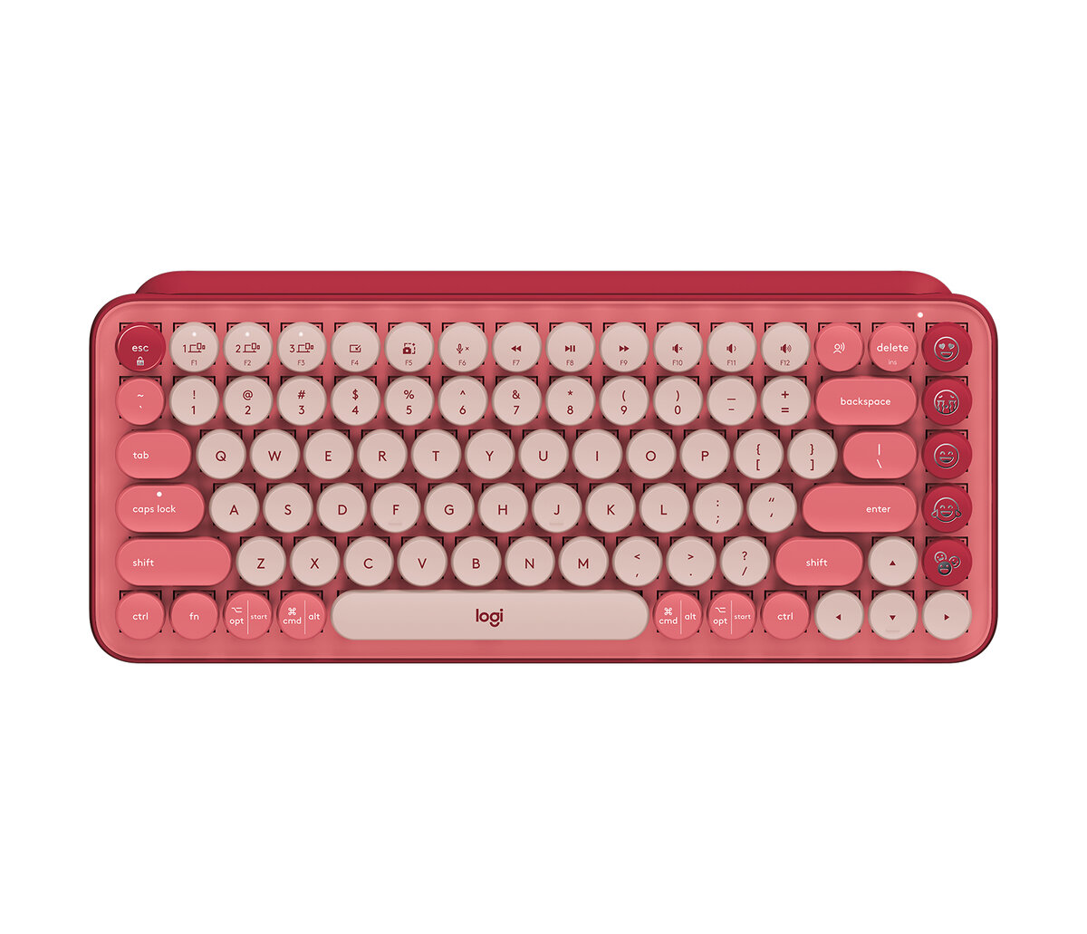 Teclado Inalambrico Logitech Pop Bluetooth Rosa Español 920-010715