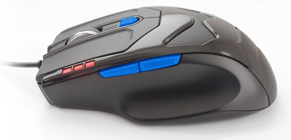 Mouse Vorago  Mo-408 Optico  800/1200/2100/3400 Dpi Alambrico Negro
