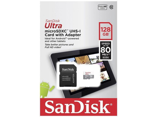 Memoria Sandisk Micro Sdxc Ultra 128Gb Cl10 (Sdsquns-128G-Gn6Ta)