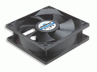 Ventilador Gabinete/Fuente Manhattan 80Mm Negro 3 Pin 700955