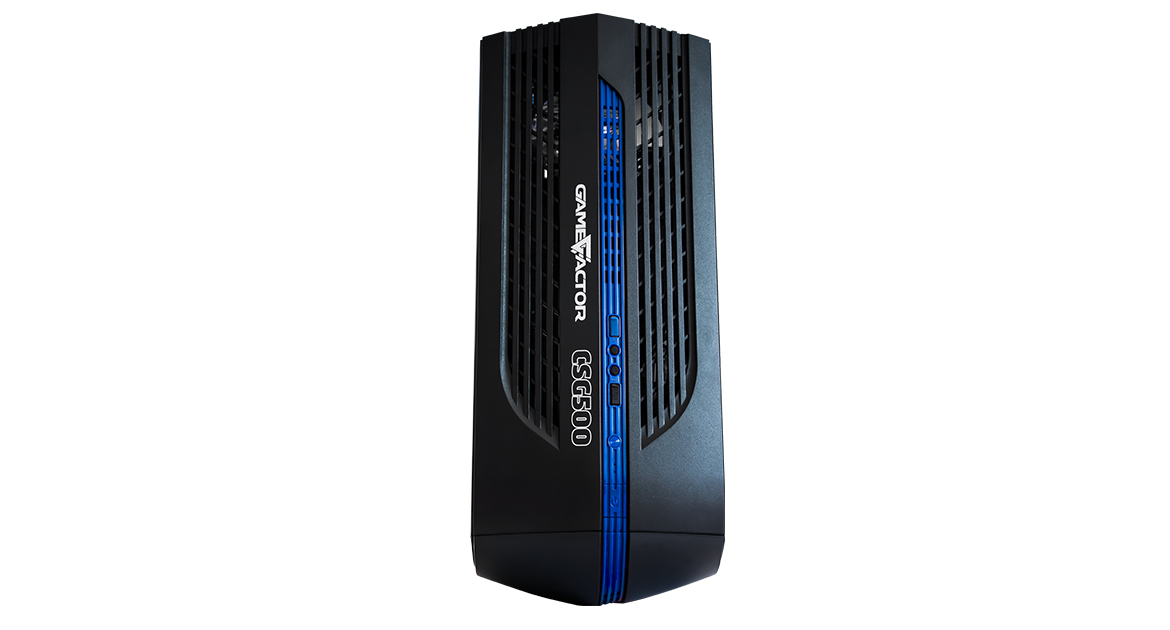 Gabinete Gamer Game Factor Csg-500 Atx Negro/Azul