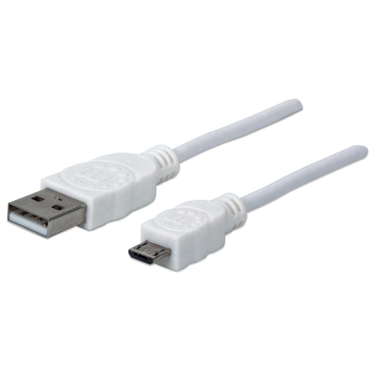 Cable Usb Manhattan Blanco Usb 2.0 A Micro Usb 1.8 Metros Bolsa 324069