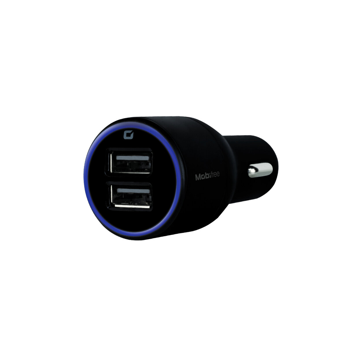 Cargador De Auto Mobifree 2 Puertos Usb Negro Mb-923323
