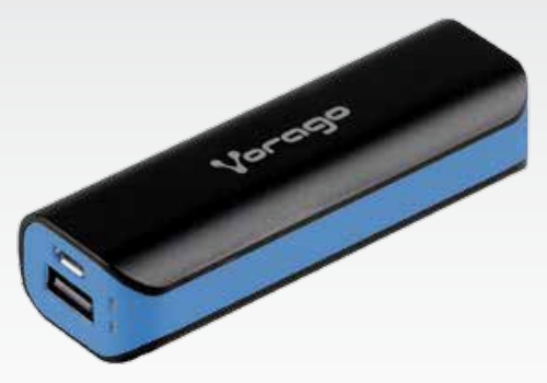 Power Bank Vorago Pb-150 2200 Mah Negro/Azul Bolsa