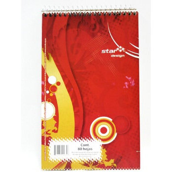 Block Taquigrafia Espiral 80 Hojas Largo