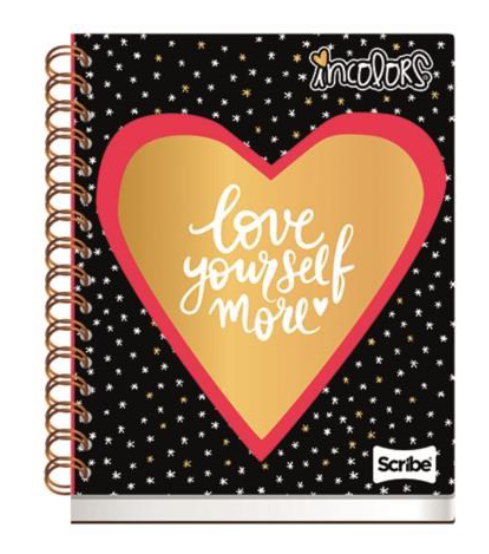 Cuaderno Scribe Book Incolors Raya Pasta Dura Espiral Doble 100 Hojas 2160