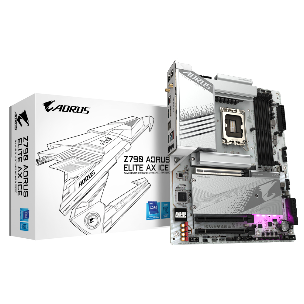 Tarjeta Madre Gigabyte Z790 A Elite Ax Ice Intel Z790 S-1700 Hdmi 192Gb Ddr5