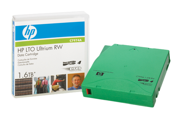 Cartucho De Datos Regrabable Hpe Lto4 Ultrium 1.6Tb C7974A