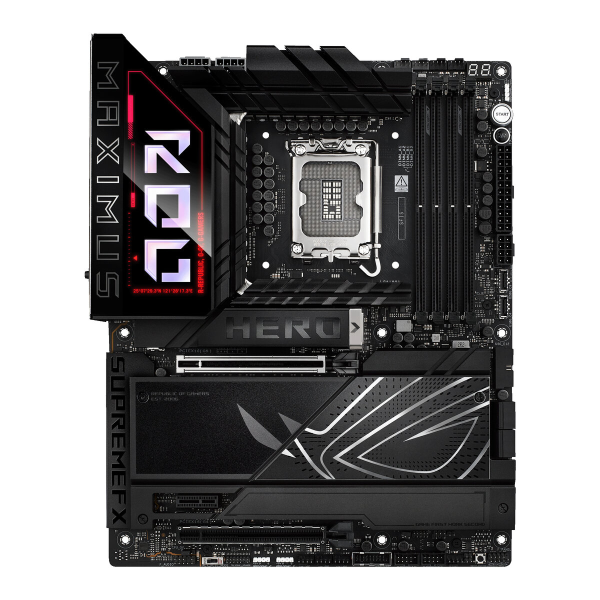 Tarjeta Madre Asus Rog Maximus Z890 Hero Intel Z890 Lga 1851 15A 4X Ddr5 Hdmi Tb Pcie-5.0 Wifi 7 Atx