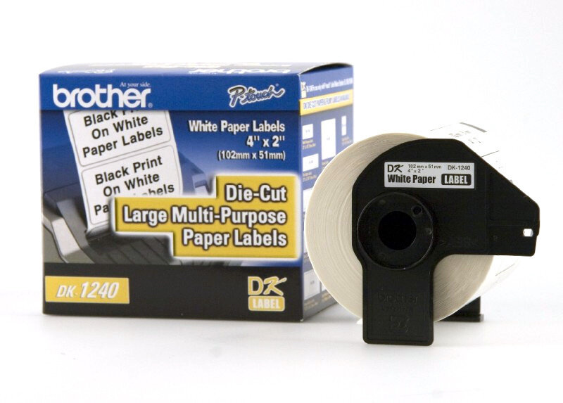 Brother Rollo De Etiqueta Blanco 50.5Mm X 101Mm Rollo De 600 Dk1240