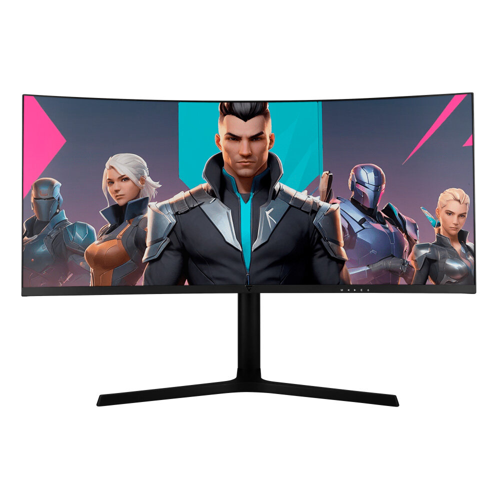 Monitor Gamer Curvo Game Factor Mg802 34" Ultra Wqhd 3440 X 1440 180Hz 1Ms Freesync Montaje Vesa Neg