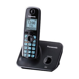 Teléfono Inalámbrico Panasonic KX-TG4111MEB Para Escritorio, Negro, Pantalla Lcd OPEN BOX A