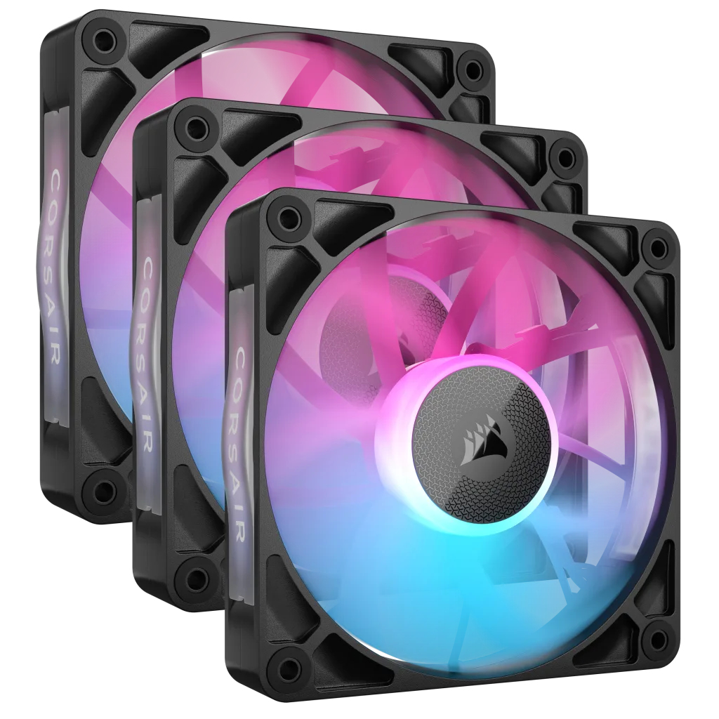 Ventilador Corsair Icue Link Rx120 Rgb 3X 120Mm 2100Rpm Negro Co-9051018-Ww