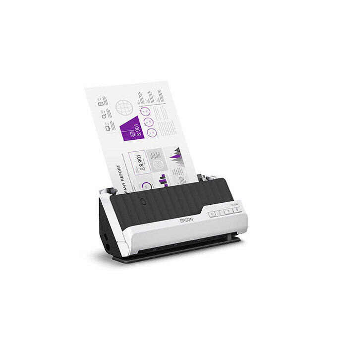 Escaner De Documentos Epson Workforce Ds-C330 600X600Dpi Dúplex Color Usb Negro - Gris B11B272201