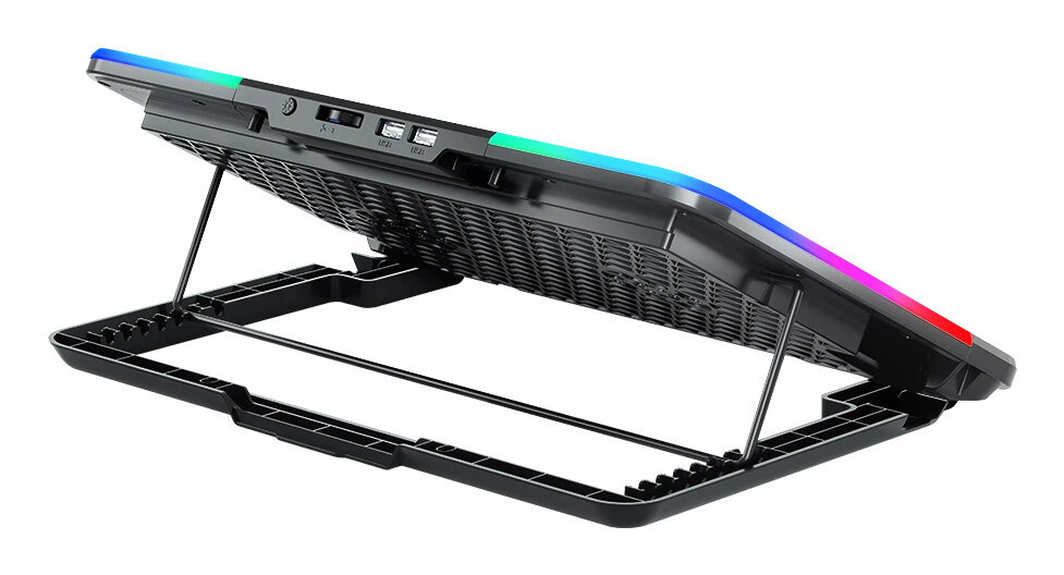 Base Enfriadora Ac-940771 Froost Raw Be630 Rgb Para Laptop Acteck 16.6" 6X 60Mm 2400Rpm Negro