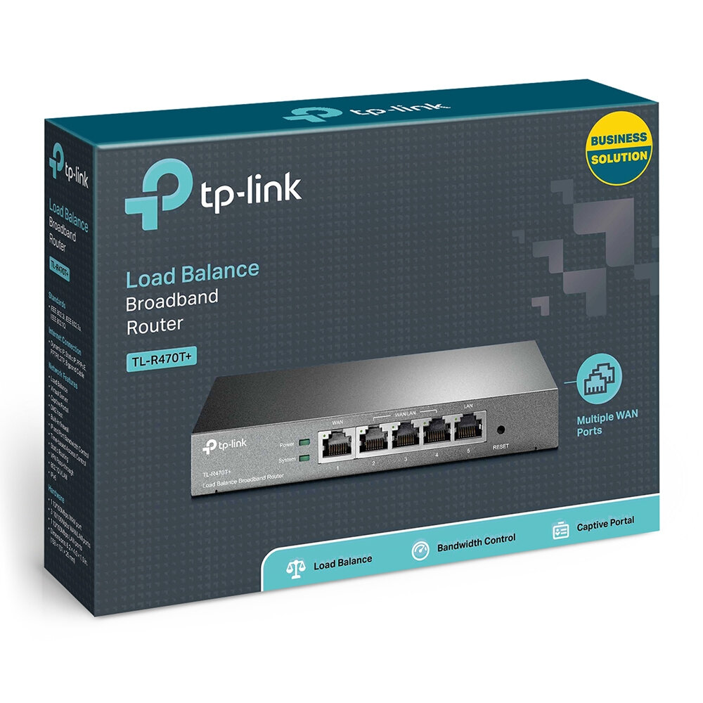 Tp-Link Router Balanceador De Cargas 100Mbit/S Gris (Tl-R470T+) OPEN BOX A