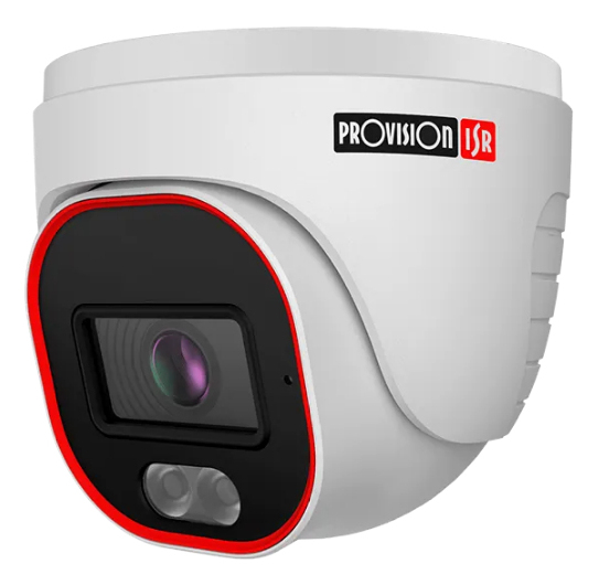 Cámara Ip Provision-Isr Tipo Domo 2Mp Ir 20M Fix Con Micrófono Ip67 Blanco Dh-320Ipbn-28
