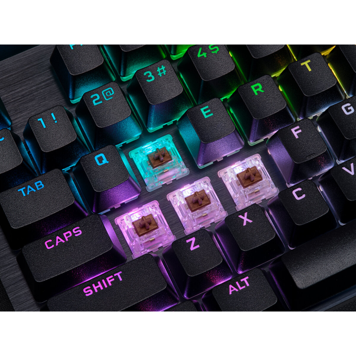 Teclado Mécanico Gamer Corsair K70 Rgb Pro Switches Mx Brown Inglés Alámbrico Negro Ch-9109412-Na