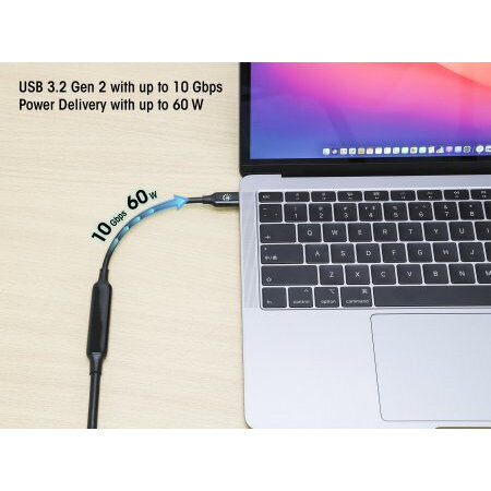 Cable Adaptador Manhattan Usb-C Macho A Usb-C Macho 5 Metros 355971