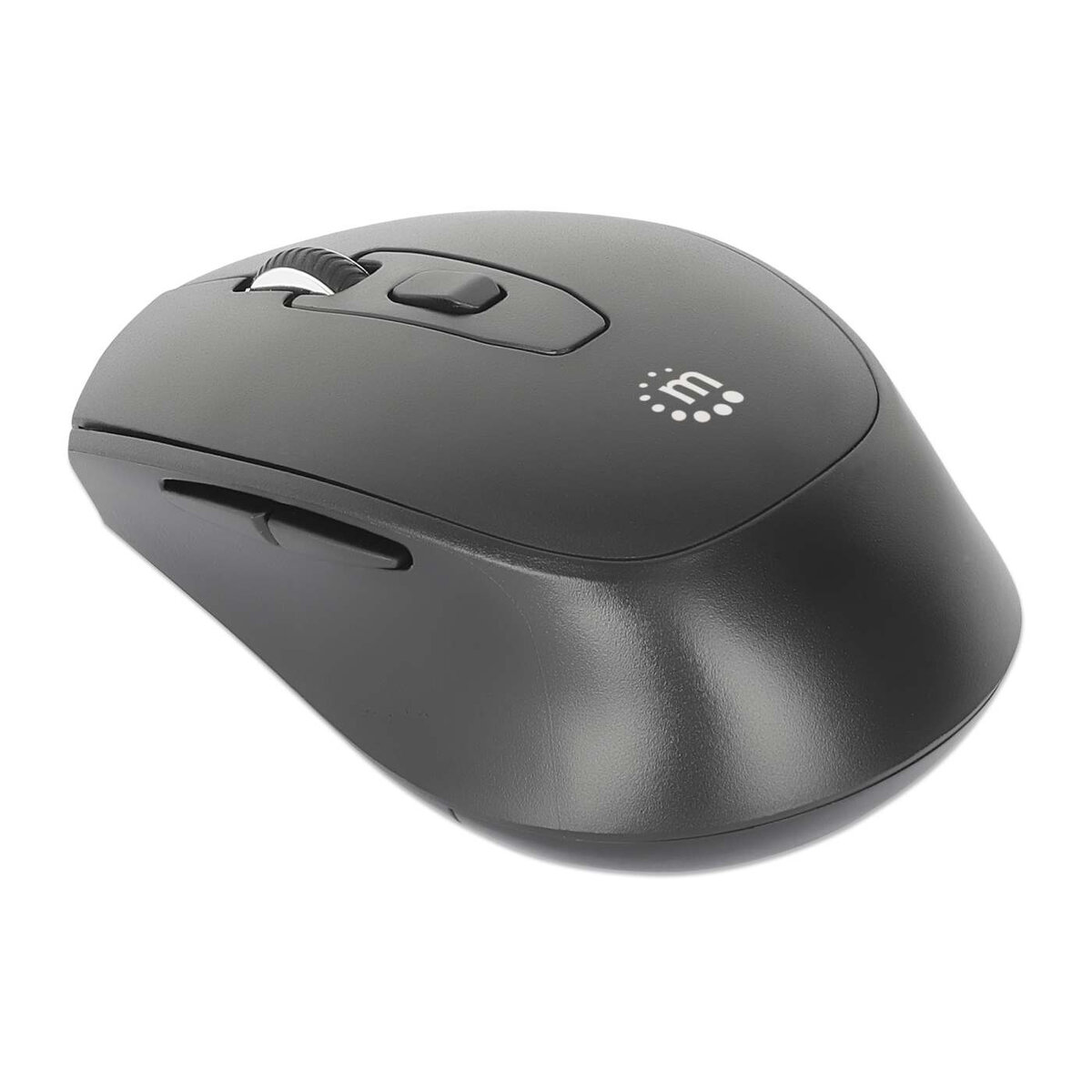 Mouse Manhattan Óptico 1600Dpi 6 Botones Inalambrico Usb-A Rf Negro 190343