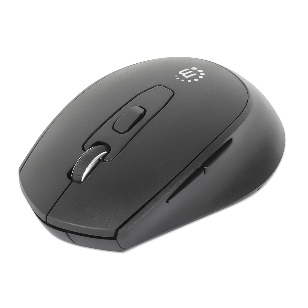 Mouse Manhattan Óptico 1600Dpi 6 Botones Inalambrico Usb-A Rf Negro 190343