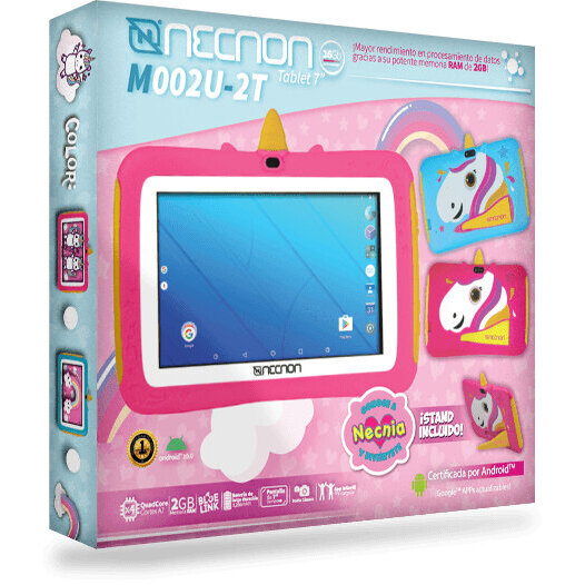 Tablet Necnon M002U-2T 7" Hd Quadcore A50 2Gb 16Gb Android 10 Azul OPEN BOX A