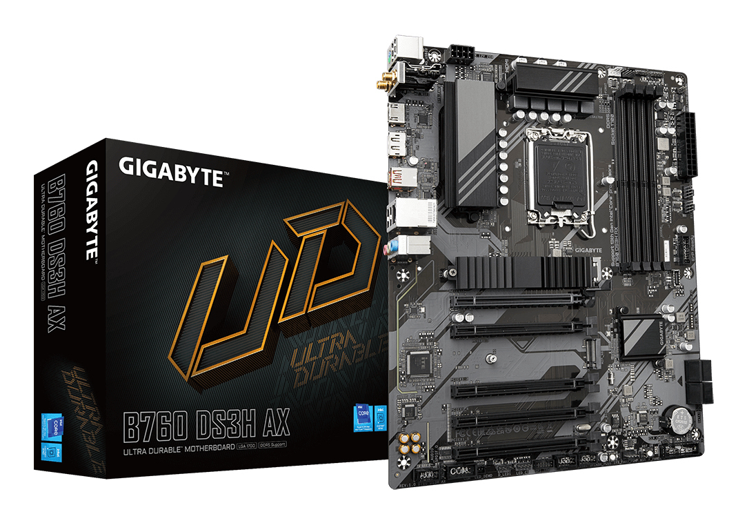 Tarjeta Madre Gigabyte B760 Ds3H Ax Intel B760 Express S-1700 Hdmi 192Gb Ddr5 Atx