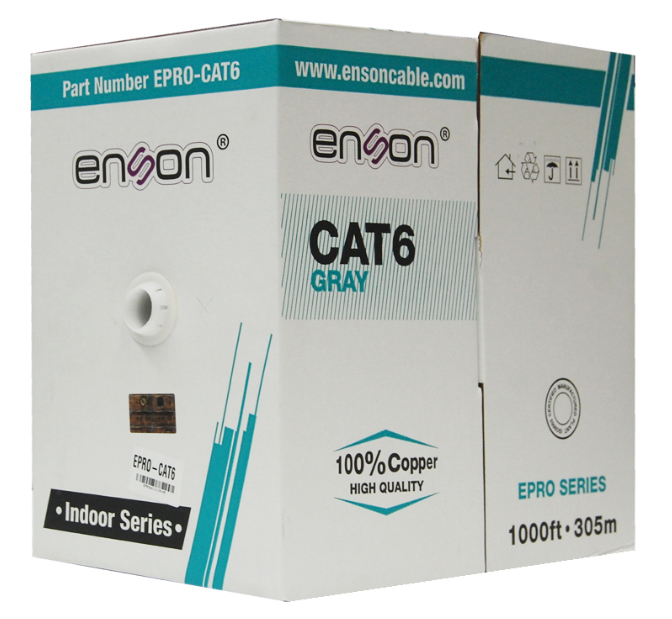 Bobina De Cable Utp Enson Cat6 23 Awg 305 Metros Epro-Cat6